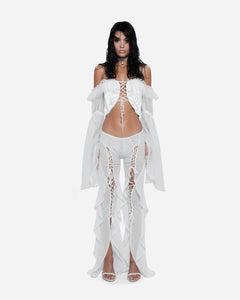 Meta Angel Pants White