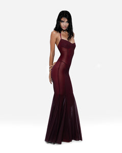 Siren Maxi Dress Wine Red